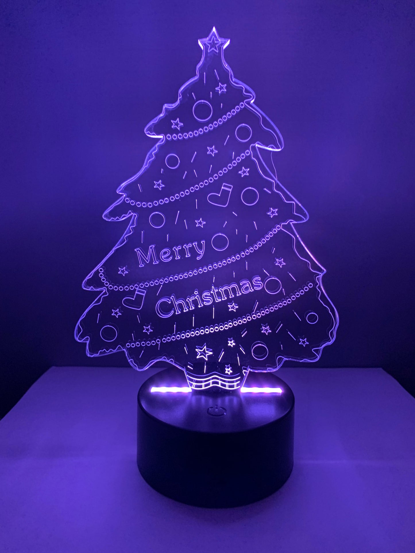 Lampe 3D DEL Sapin de Noël