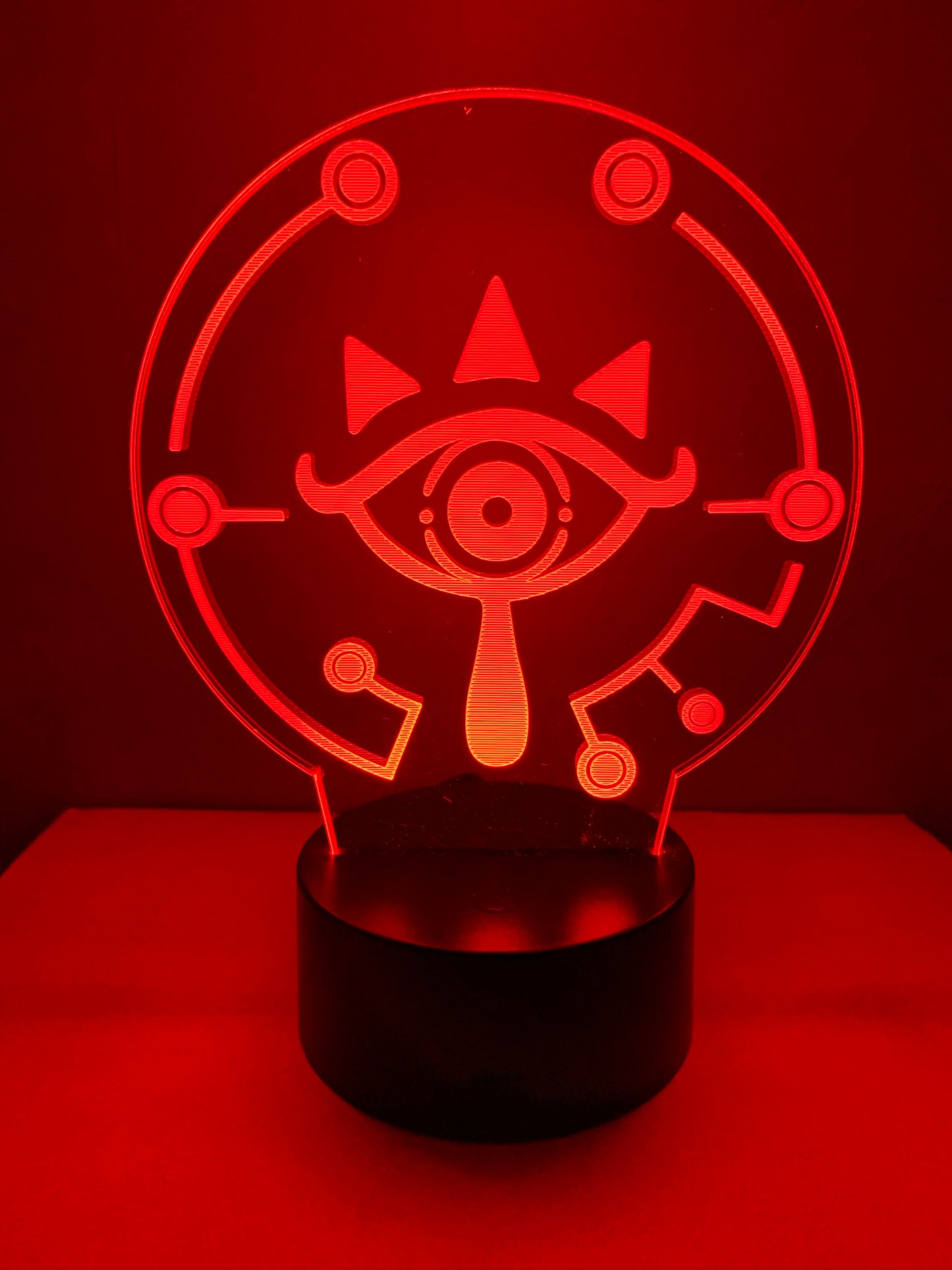 Lampe 3D DEL Zelda Symbole Sheikah