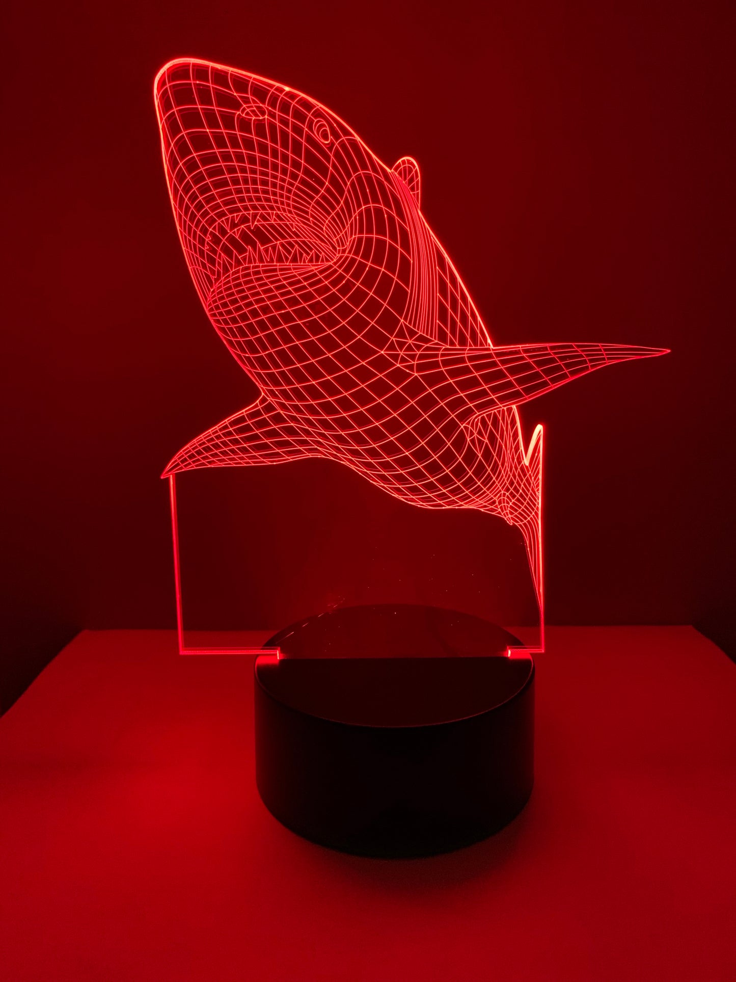 Lampe 3D DEL Requin