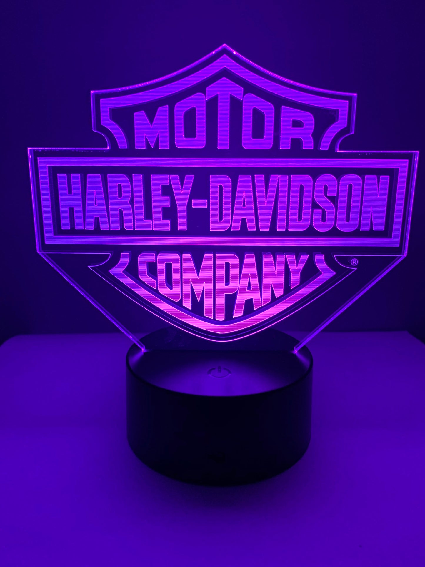 Lampe 3D DEL Logo Harley Davidson Motor (Moto)