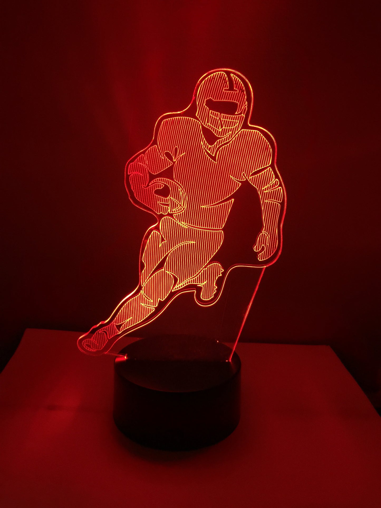 Lampe 3D DEL Joueur de Football