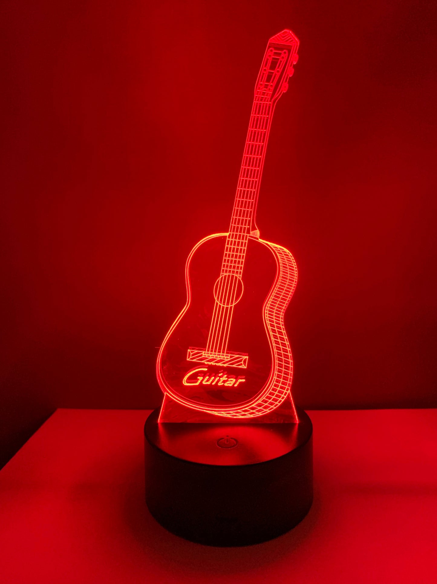 Lampe 3D DEL Guitare sèche (Musique)
