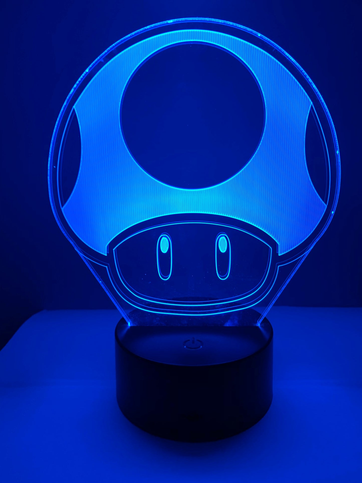 Lampe 3D DEL Champignon Toad One Up (Super Mario)