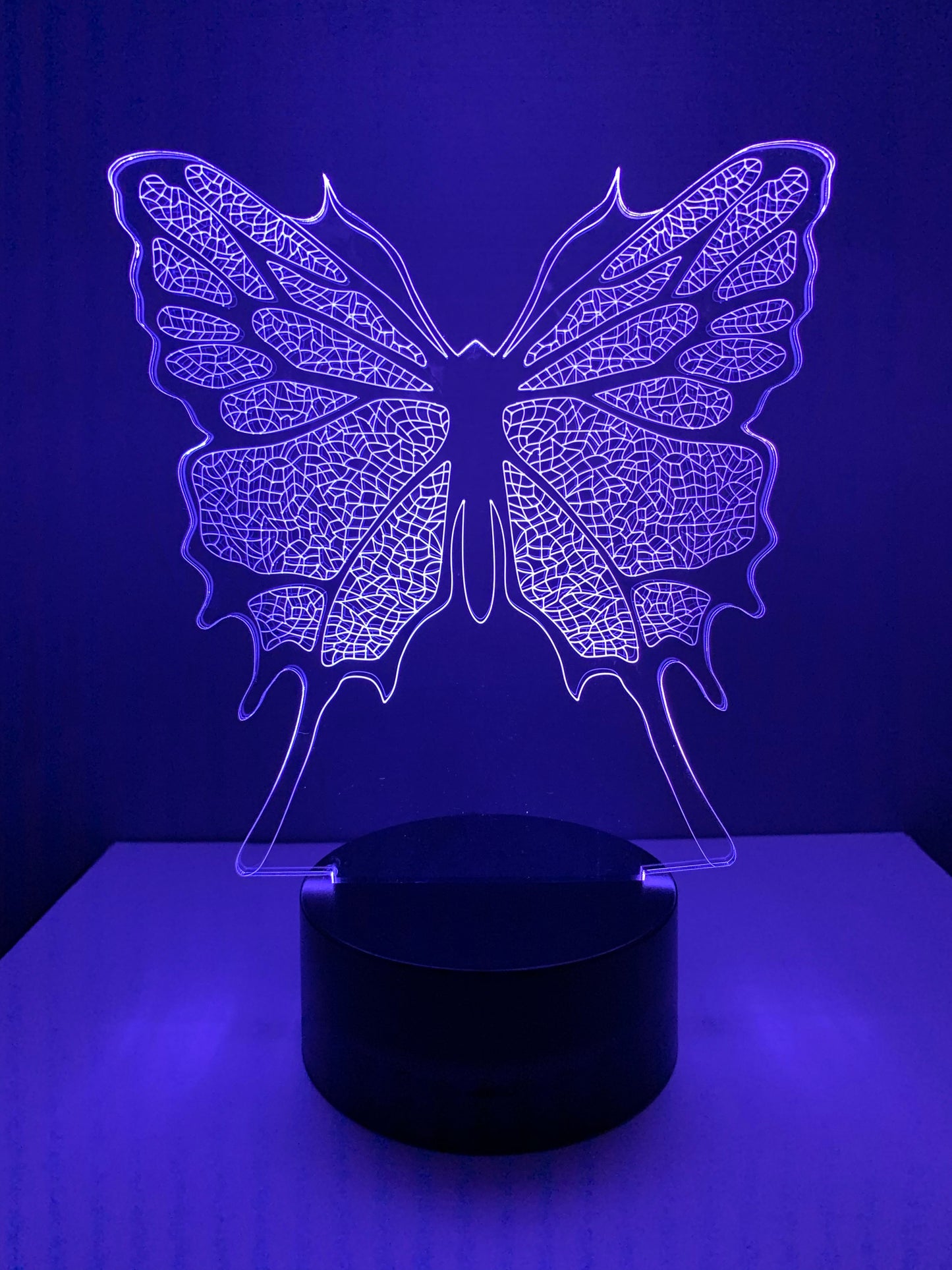 Lampe 3D DEL Papillon