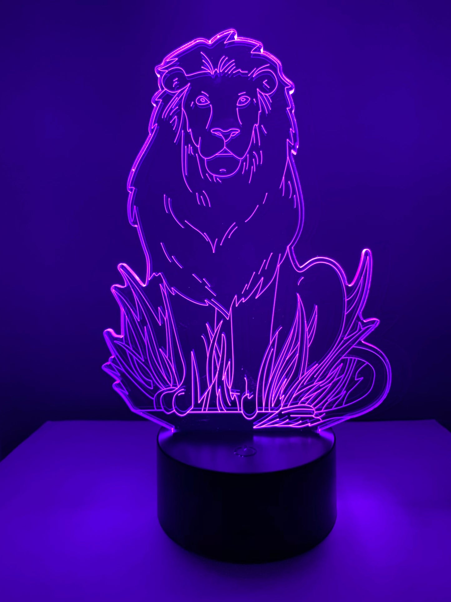 Lampe 3D DEL Lion