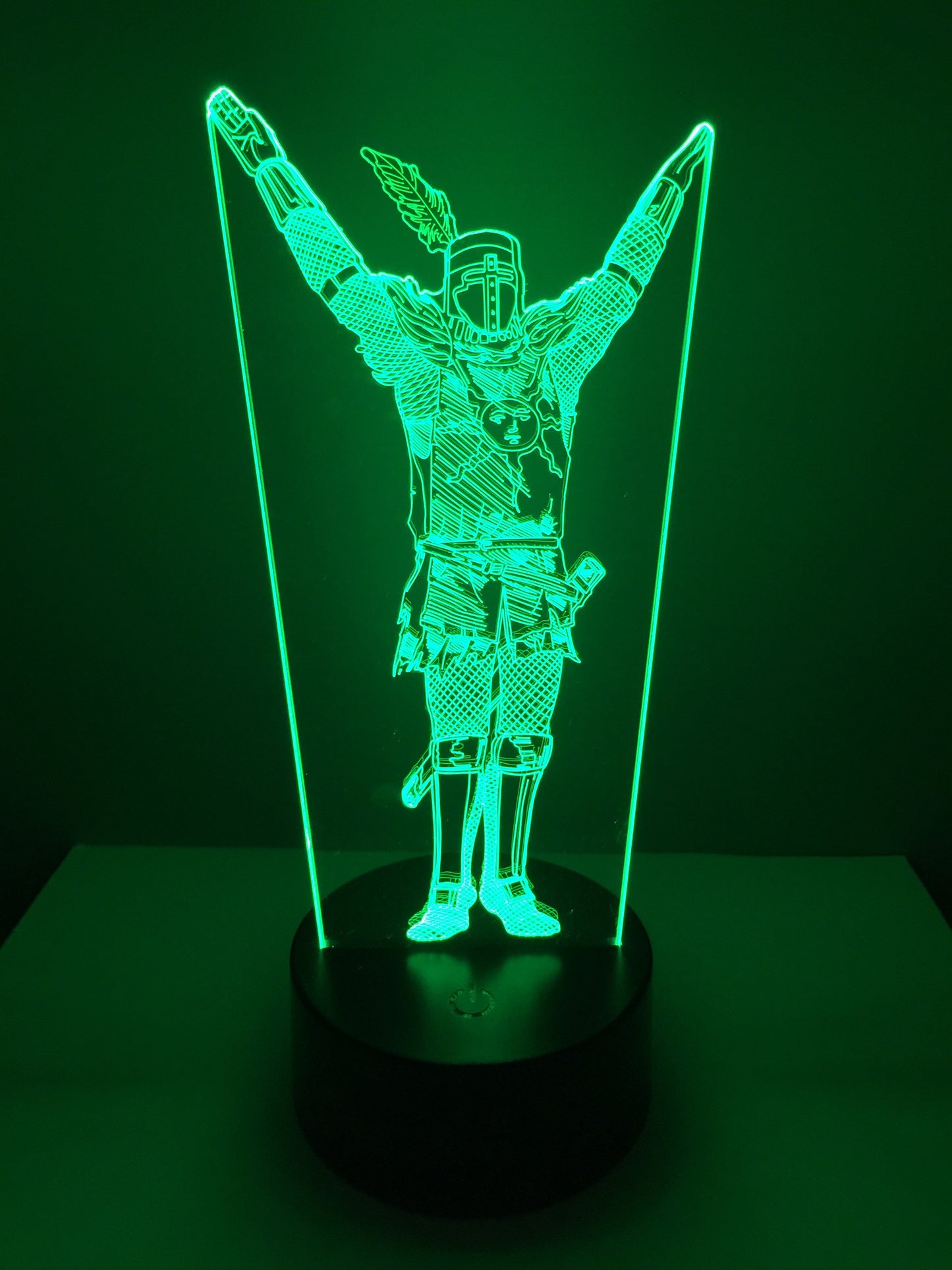 Lampe 3D DEL Dark Soul Chevalier solaire Astora