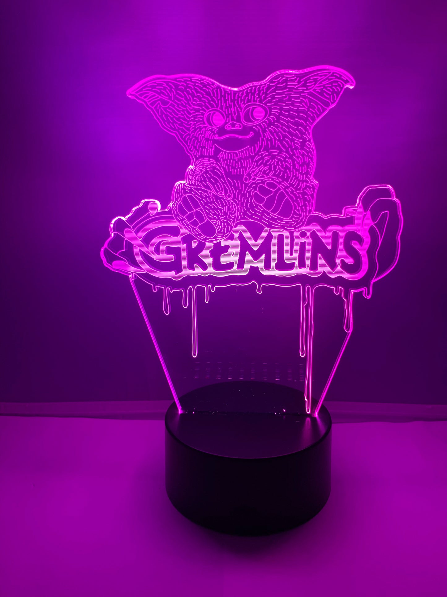 Lampe 3D DEL Les Gremlins
