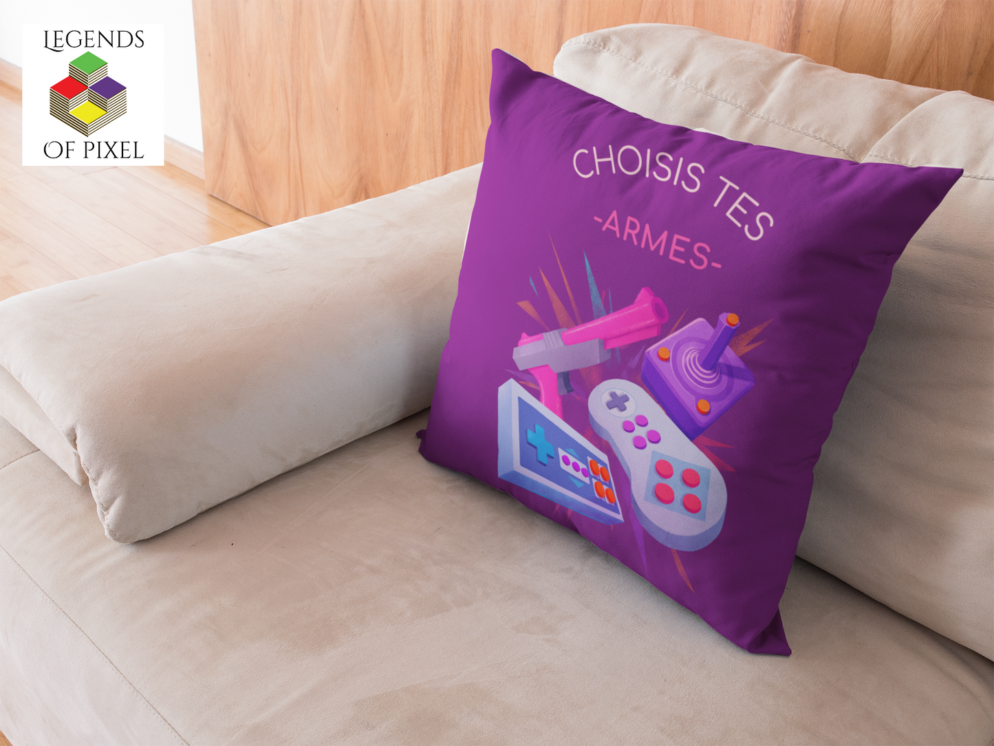 Housse de coussin Choisis tes armes