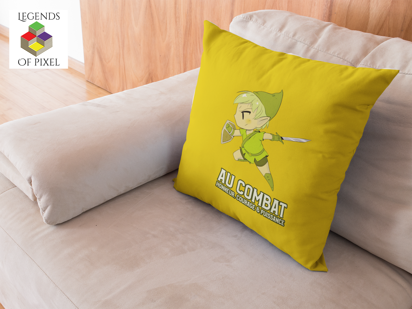 Housse de coussin Au Combat