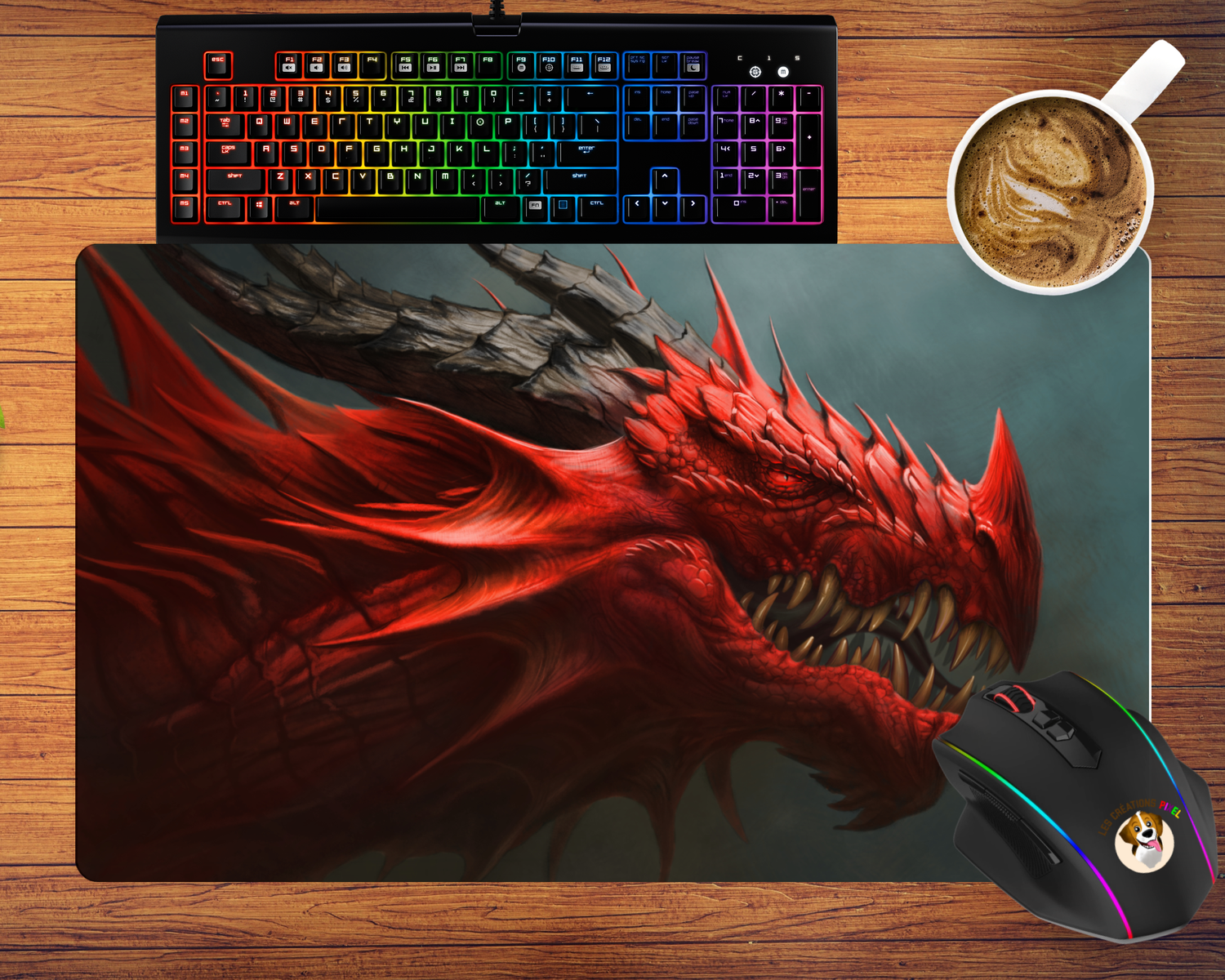 Tapis de souris large pour GAMER