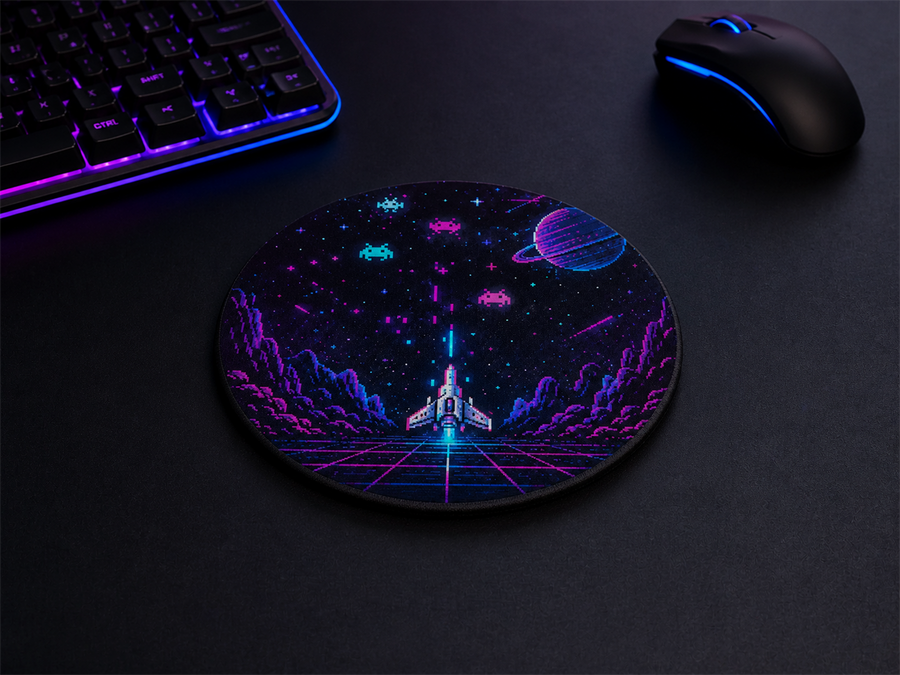 Ensemble de 4 sous-verres personnalisés en néoprène – Rond ou carré