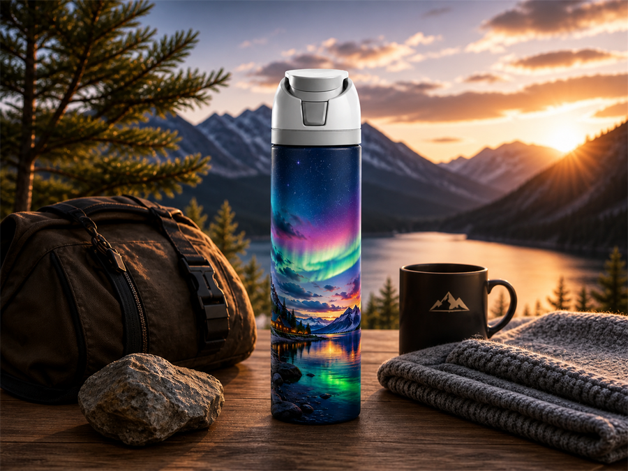 Gourde isotherme de type Owala 24 oz personnalisée