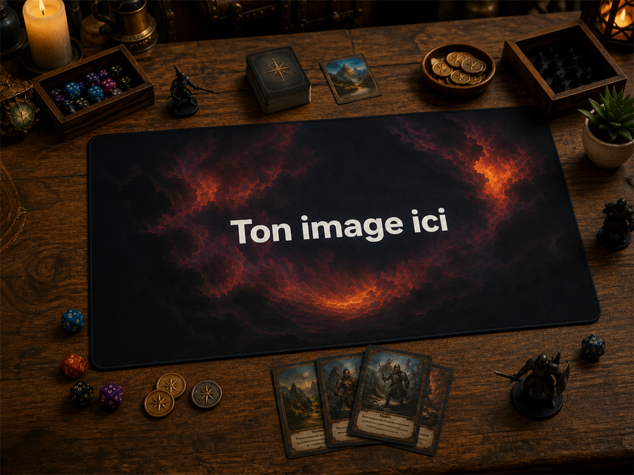 Playmat personnalisé 24 × 14 po