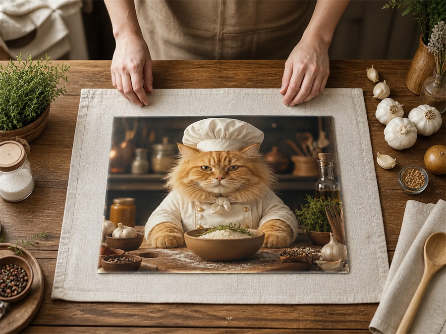Planche à découper en verre personnalisée – Photo ou design