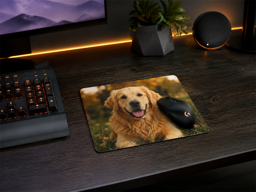 Tapis de souris personnalisé – 10 × 8 po