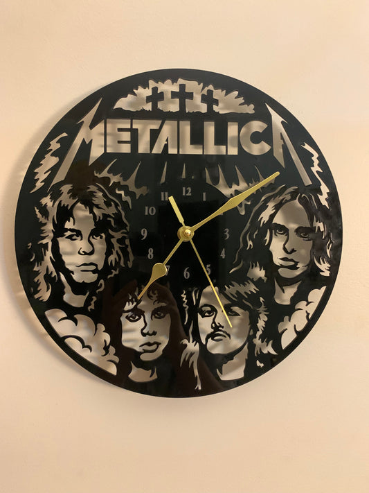 Horloge en acrylique Groupe Metallica