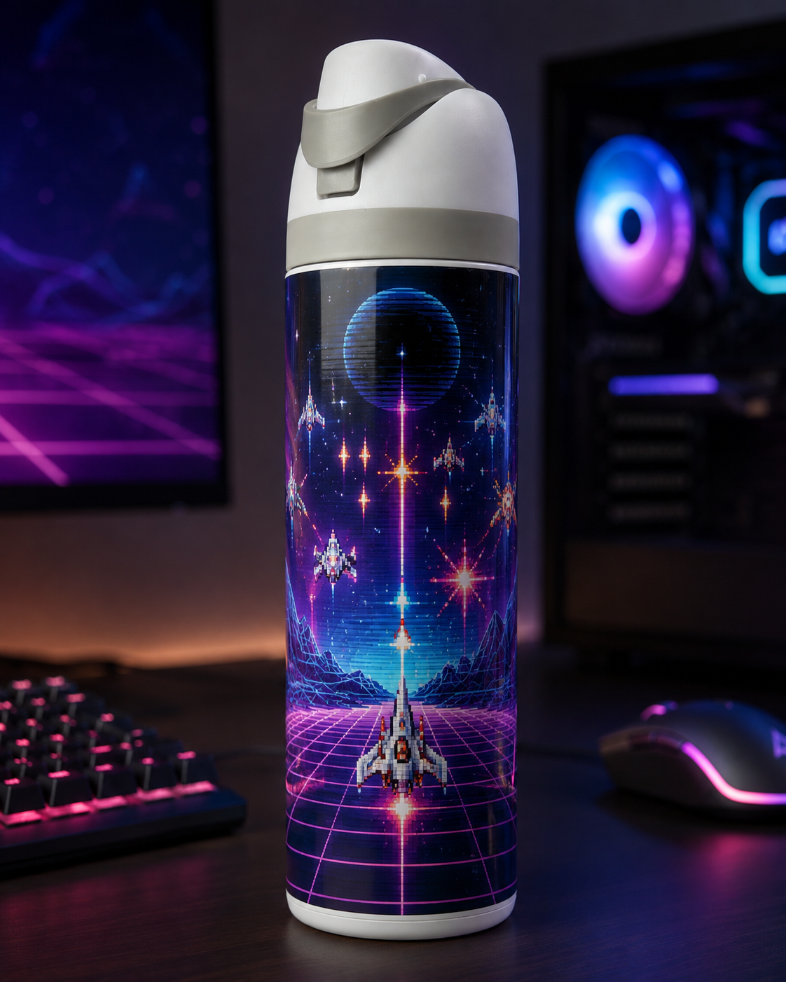 Gourde isotherme de type Owala 24 oz personnalisée