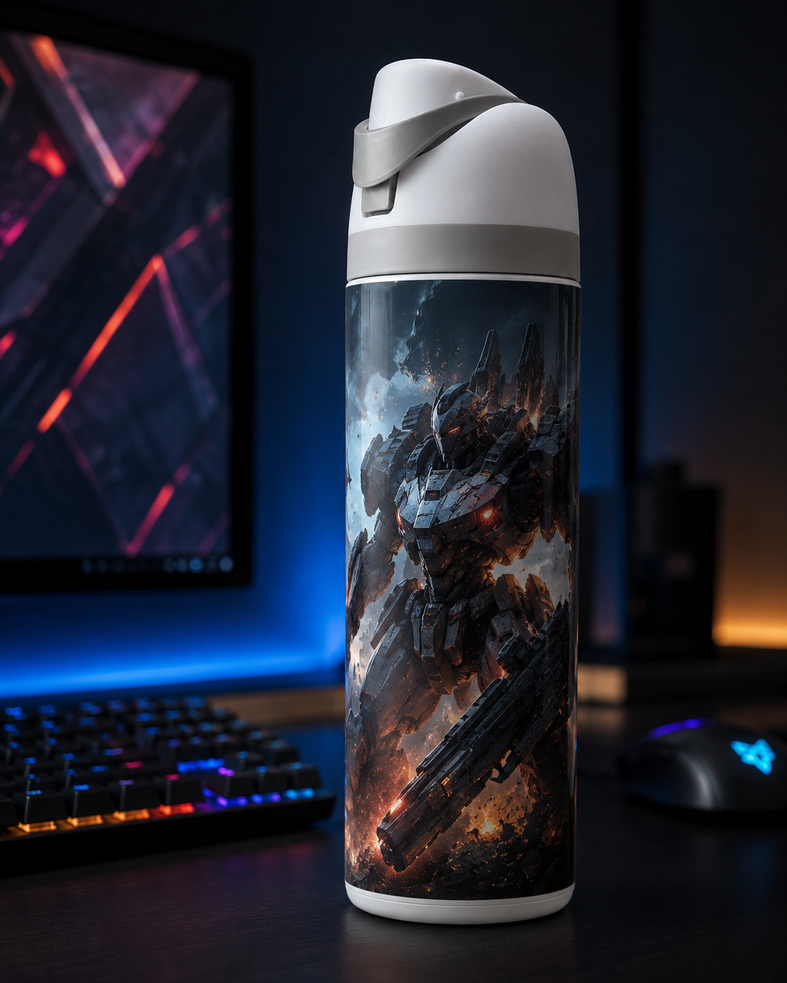 Gourde isotherme de type Owala 24 oz personnalisée