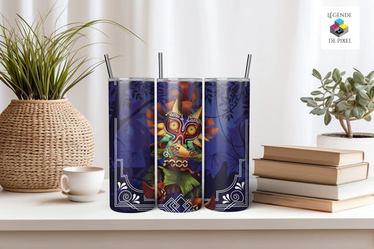 Gourde isotherme 20 onces inspirée de Skull Kid