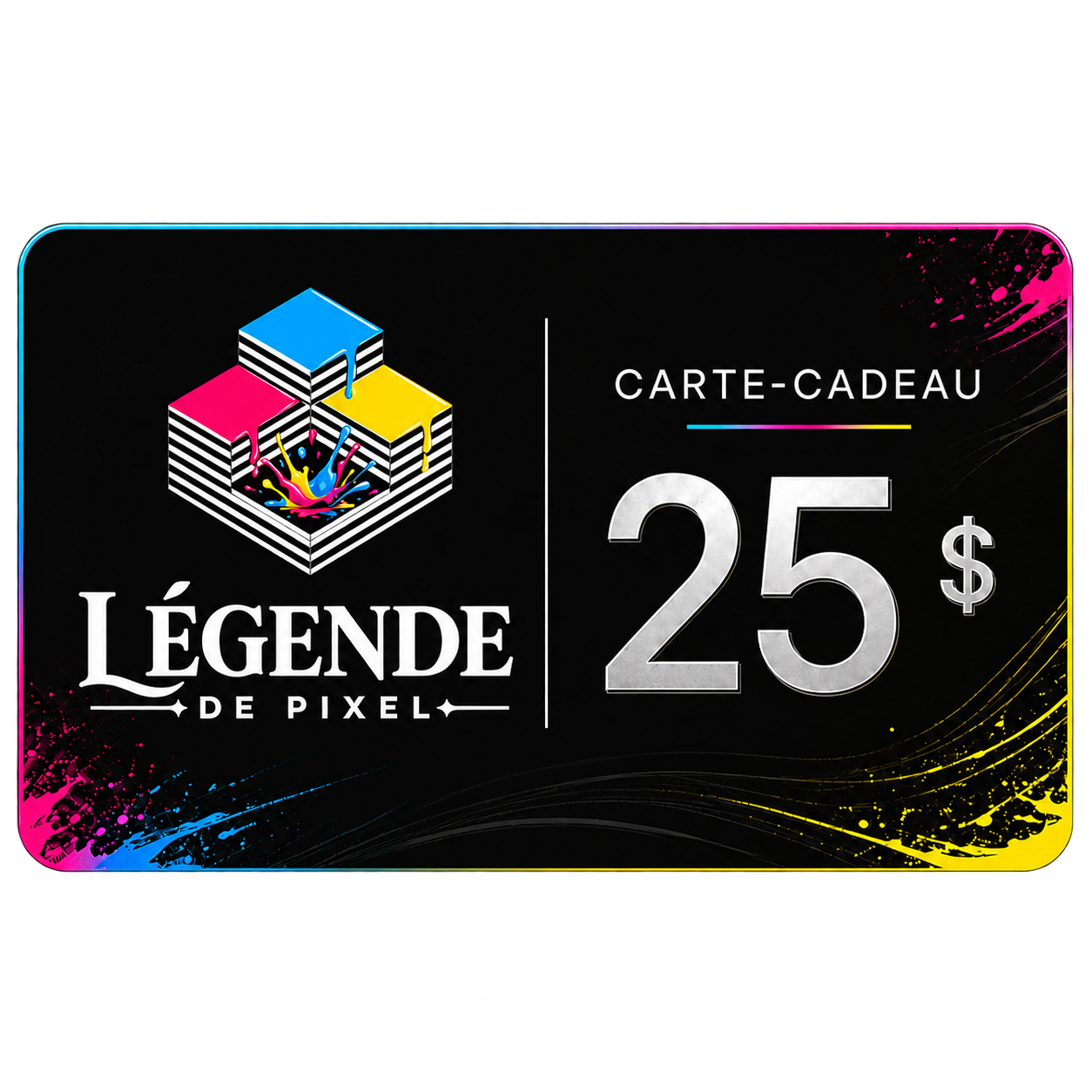 Carte-cadeau Légende de Pixel – cadeau personnalisé