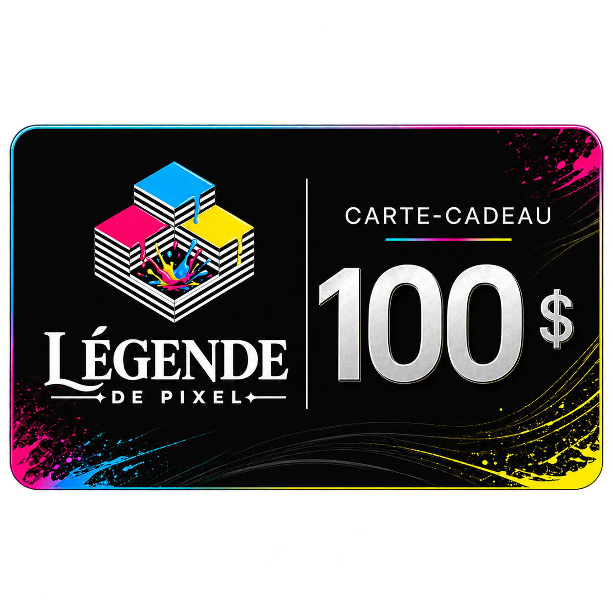 Carte-cadeau Légende de Pixel – cadeau personnalisé