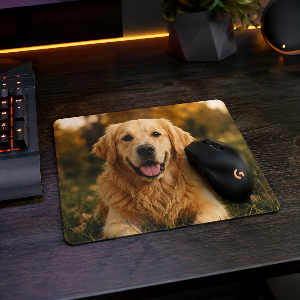 Tapis de souris personnalisé – 10 × 8 po