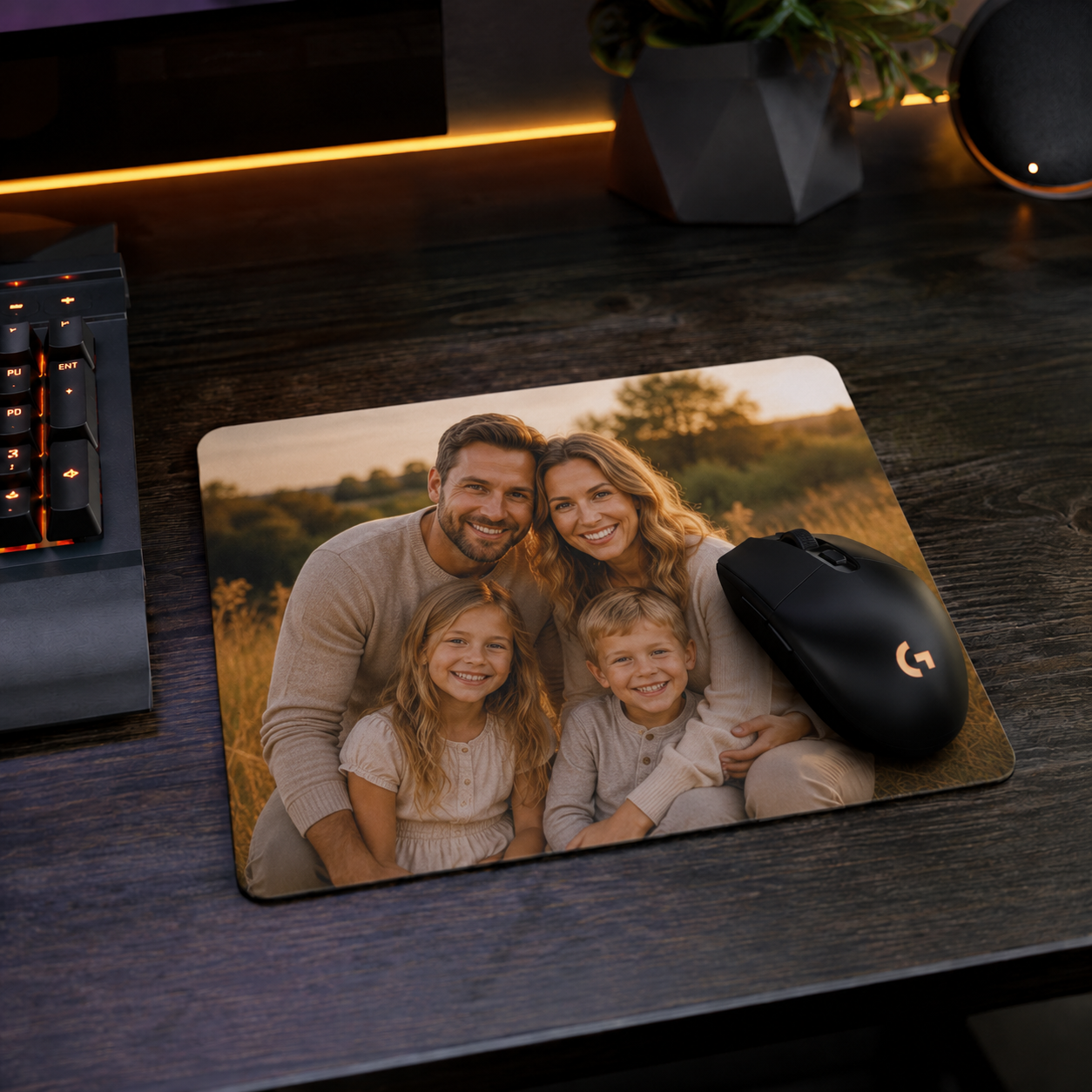 Tapis de souris personnalisé – 10 × 8 po