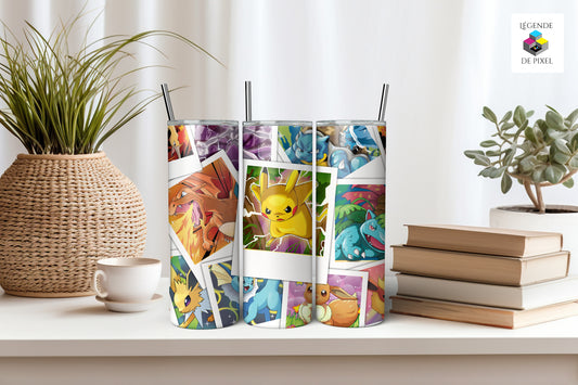 Gourde isotherme 20oz Personnages Pokémon