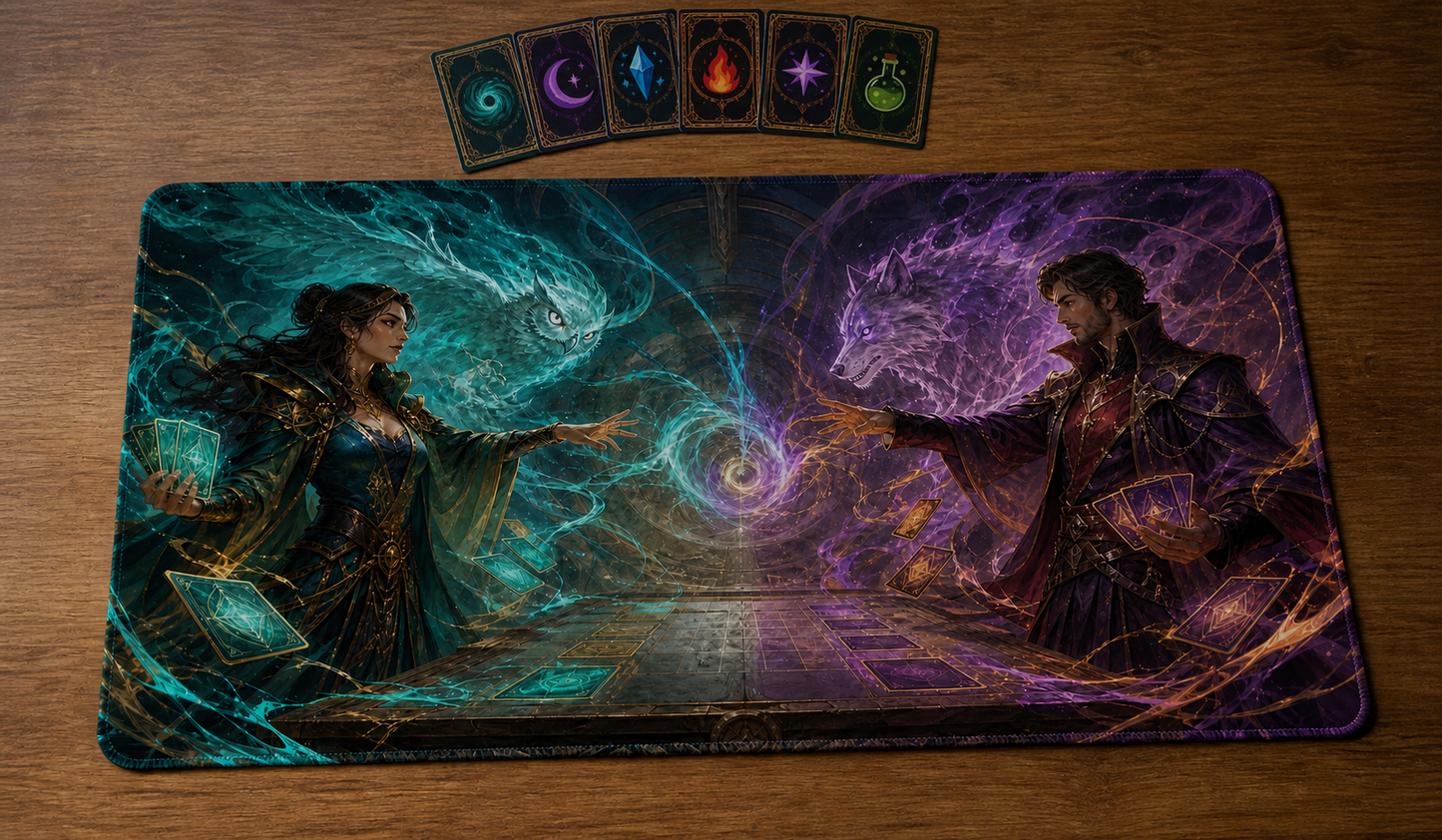 Playmat Duel des arcanes – 24 × 14 po