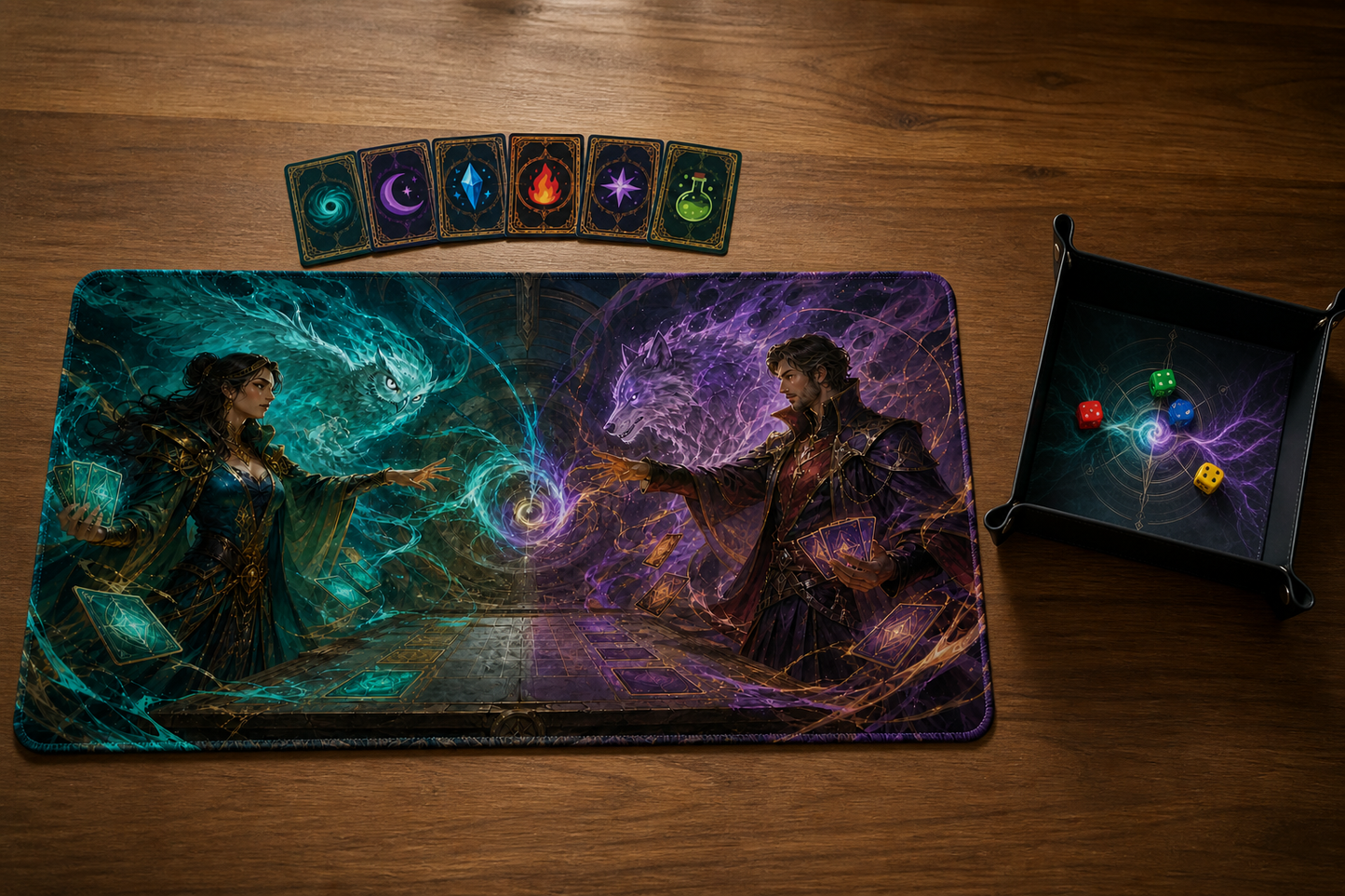 Playmat Duel des arcanes – 24 × 14 po