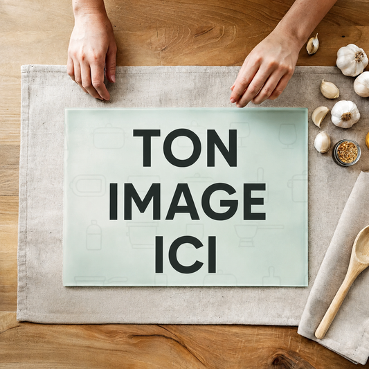 Planche à découper en verre personnalisée – Photo ou design