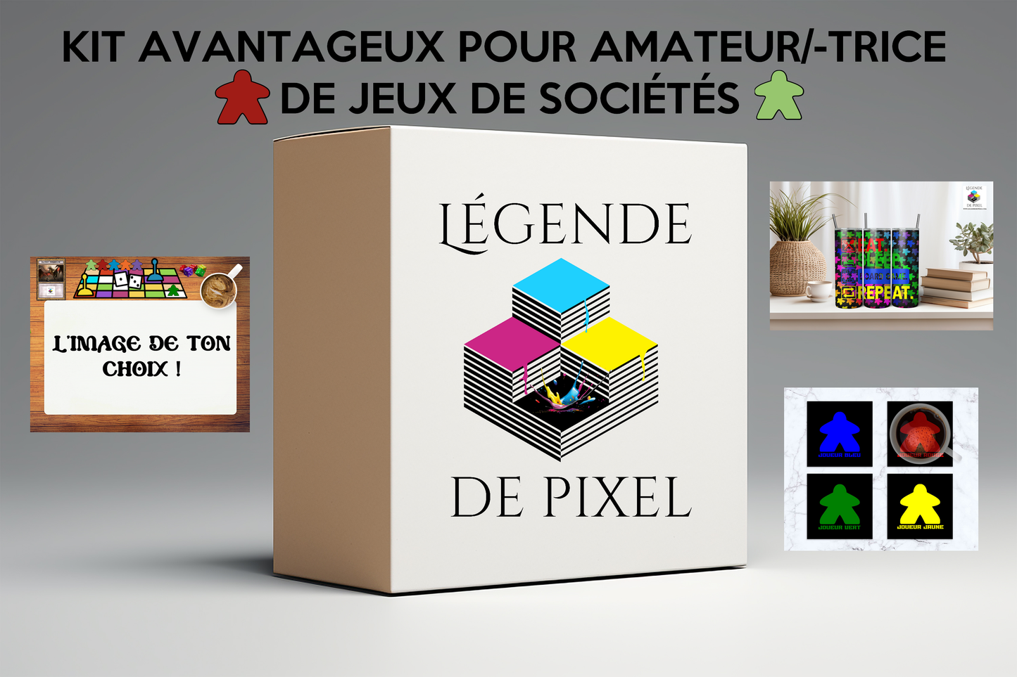 Kit avantageux pour amateur/-trice de jeux de sociétés