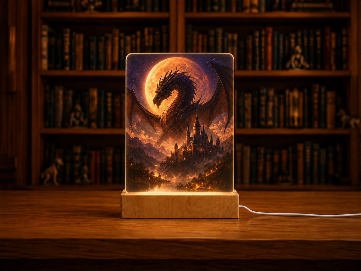 Lampe veilleuse personnalisée avec photo ou design