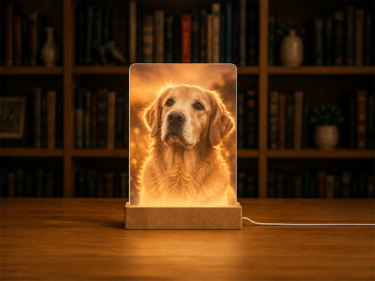 Lampe veilleuse personnalisée avec photo ou design