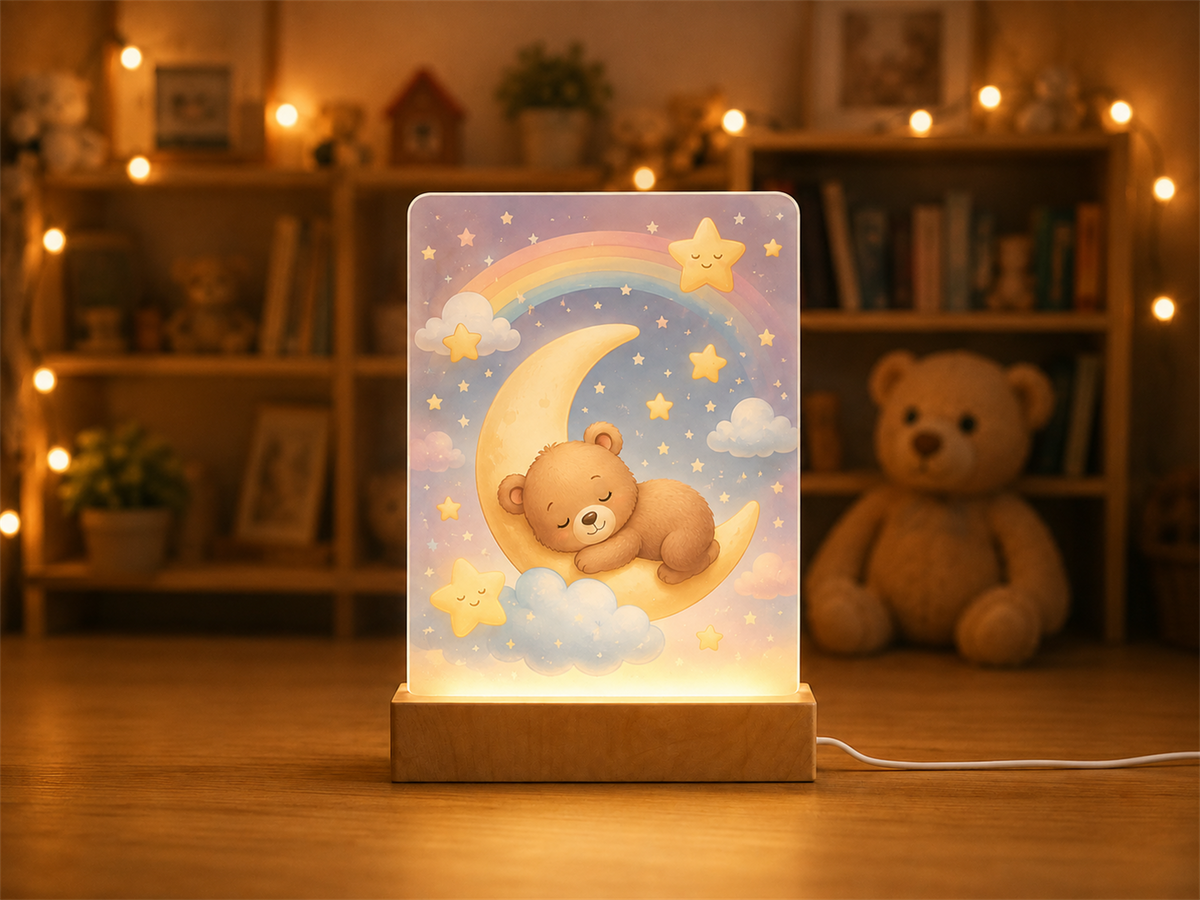 Lampe veilleuse personnalisée avec photo ou design