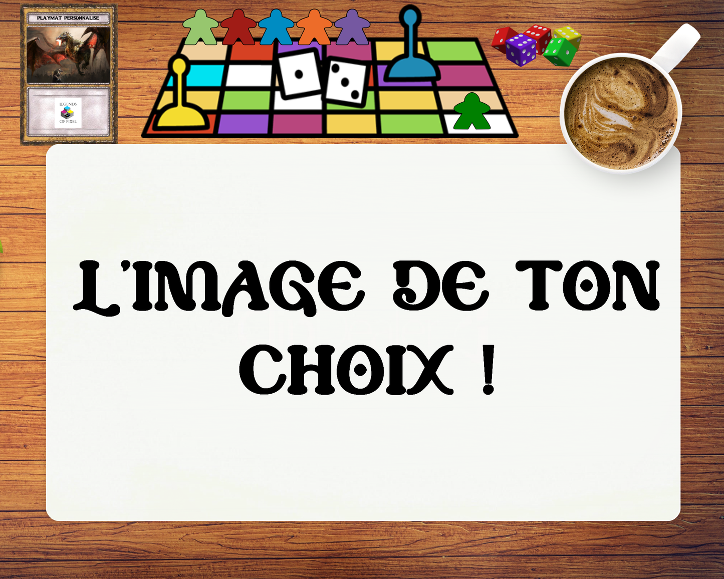Playmat - Tapis de jeu personnalisé (Jeux de Société et de Cartes)