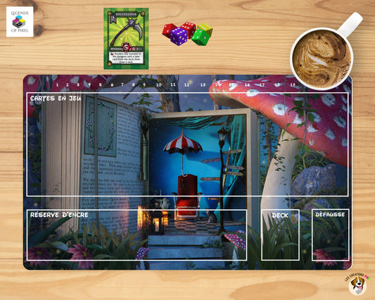 Playmat - Tapis de jeu pour cartes Lorcana - Mon monde imaginaire