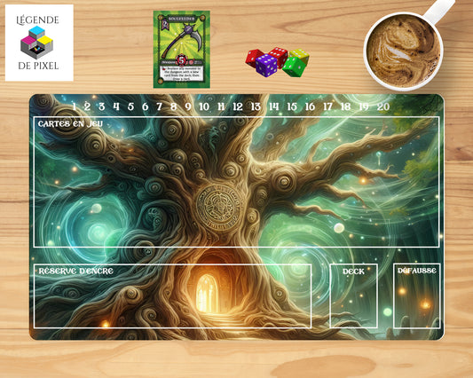 Tapis de jeu pour cartes Lorcana - Arbre Enchanté