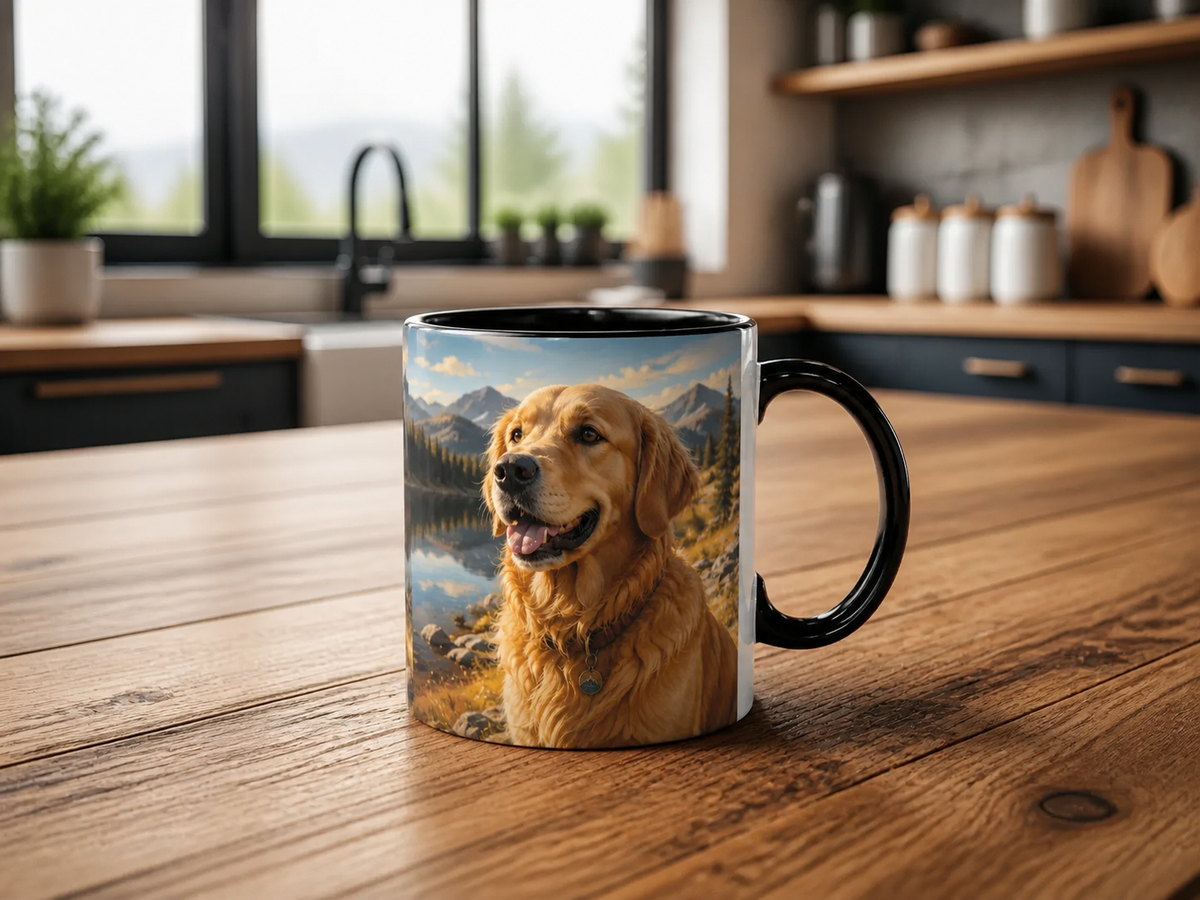 11 oz Personalized Mug – Black Handle