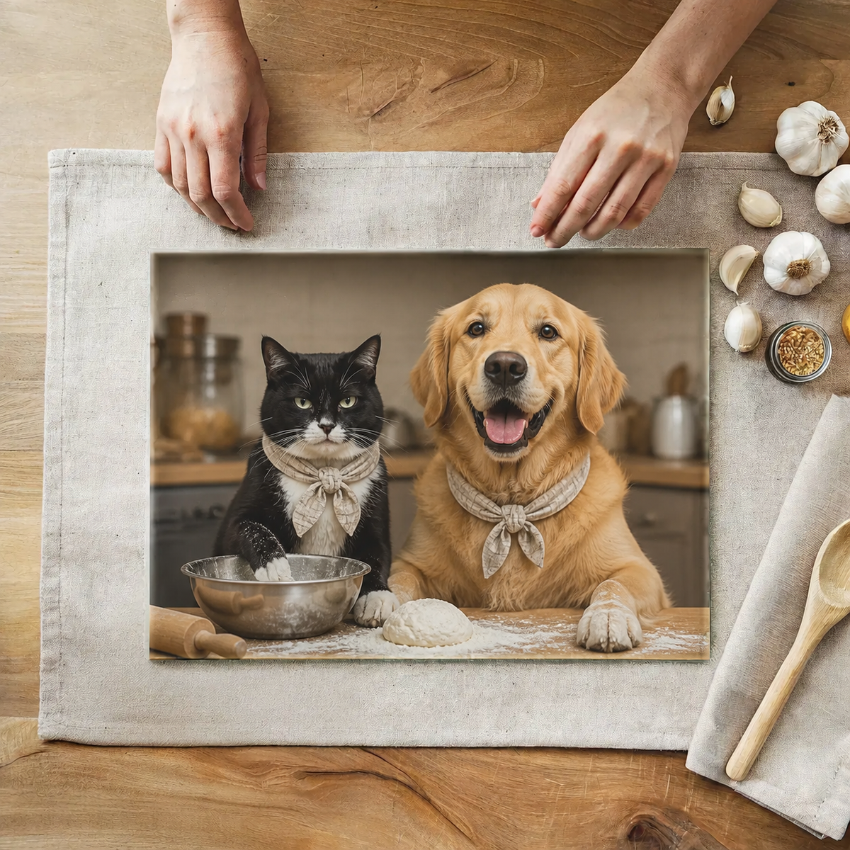 Planche à découper en verre personnalisée – Photo ou design