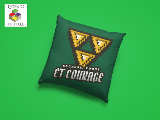 Housse de coussin Courage Force Sagesse