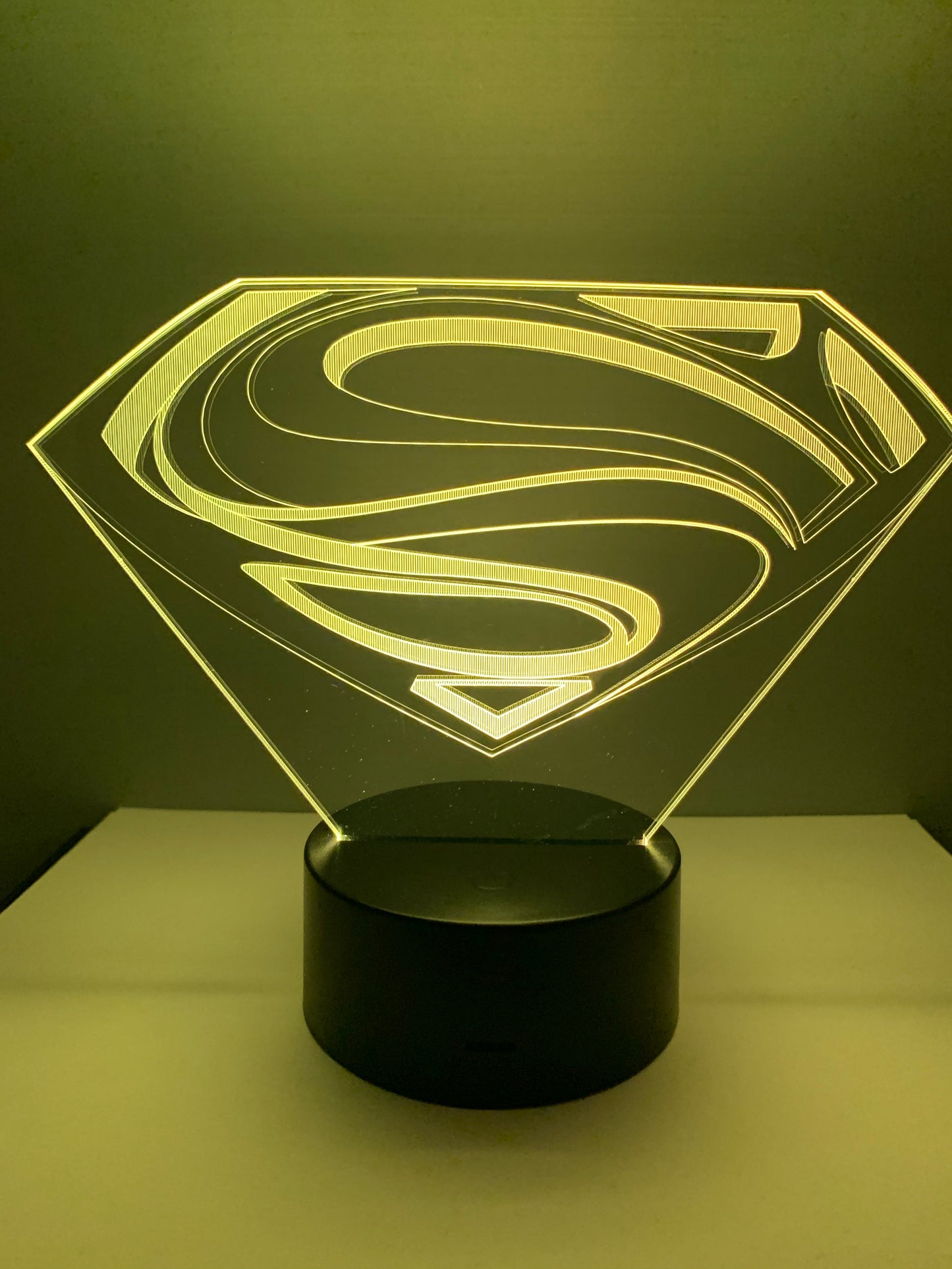 Lampe 3D DEL Logo Superman