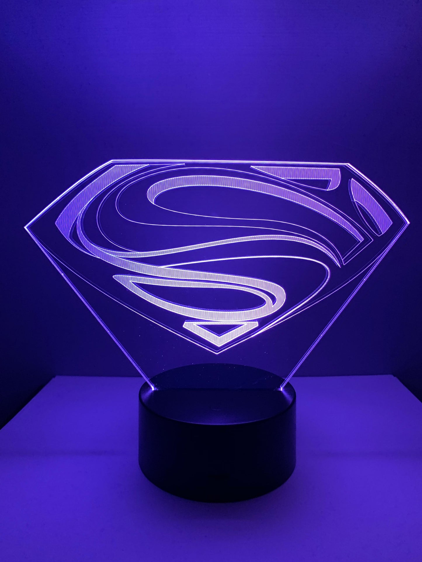 Lampe 3D DEL Logo Superman