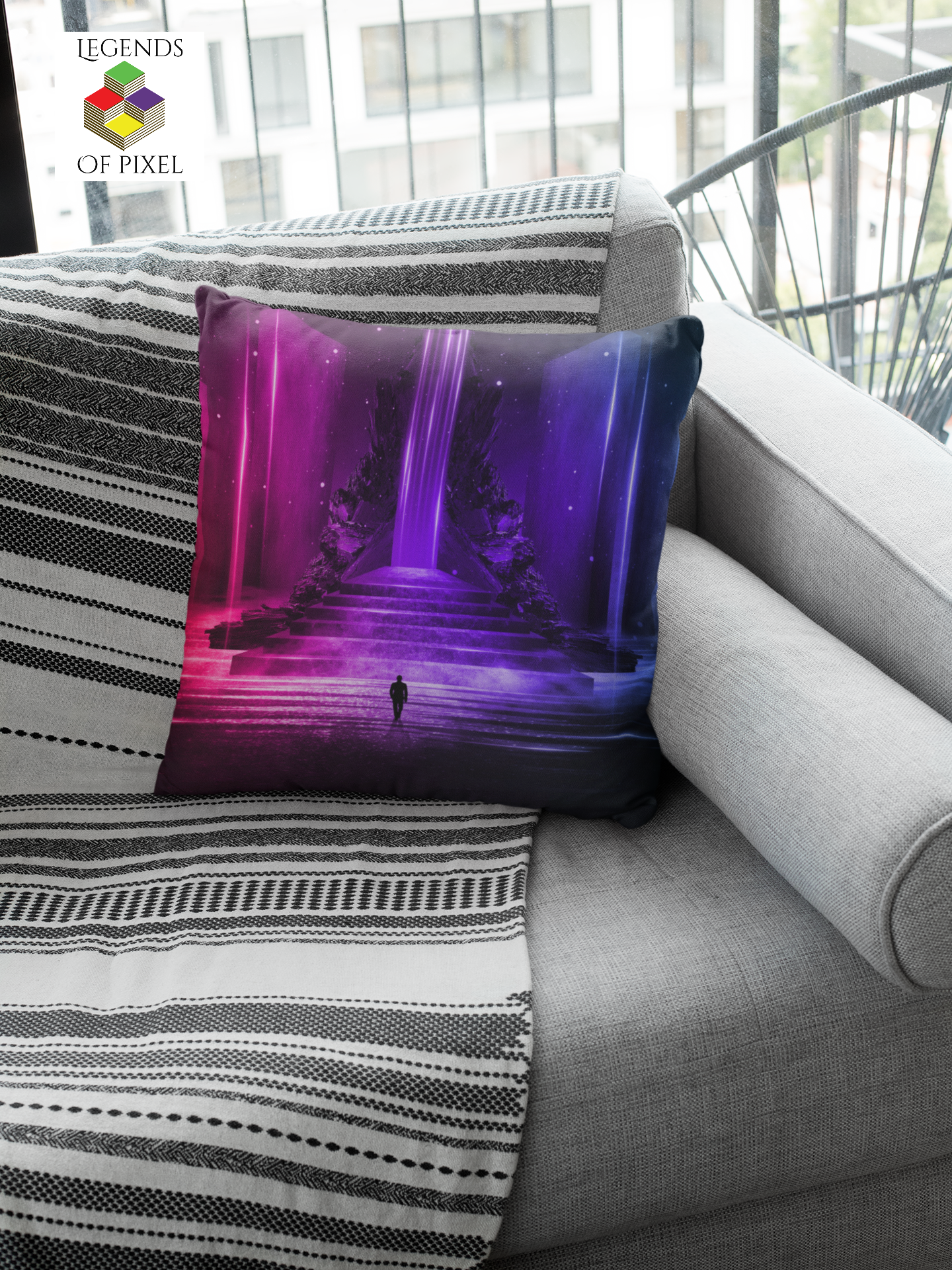 Housse de coussin Le portail glacé