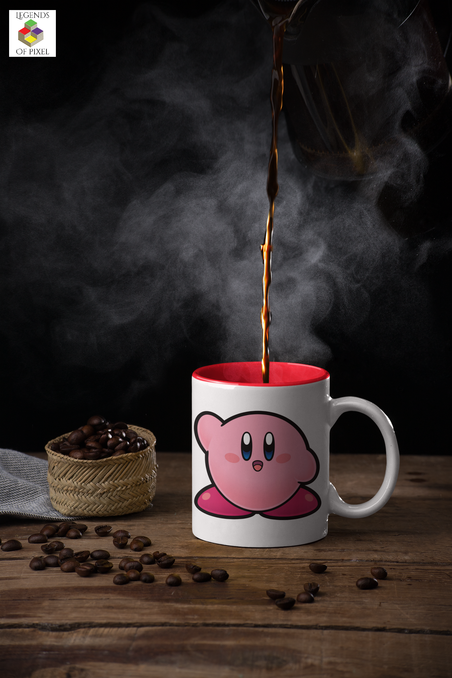 Autocollant pour tasse Kirby