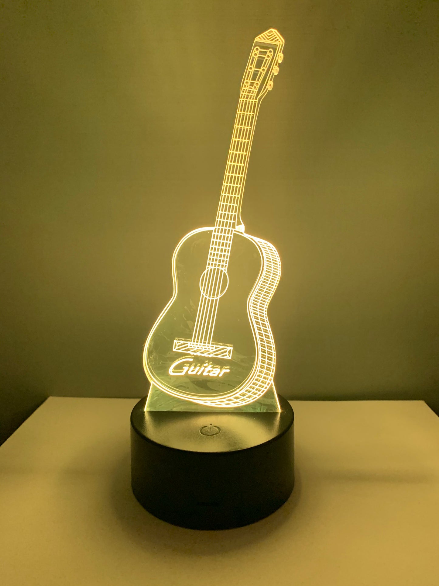 Lampe 3D DEL Guitare sèche (Musique)