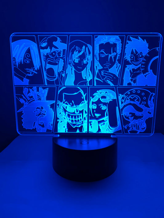 Lampe 3D DEL One Piece