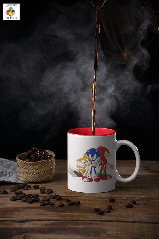 Autocollant pour tasse Personnages Sonic