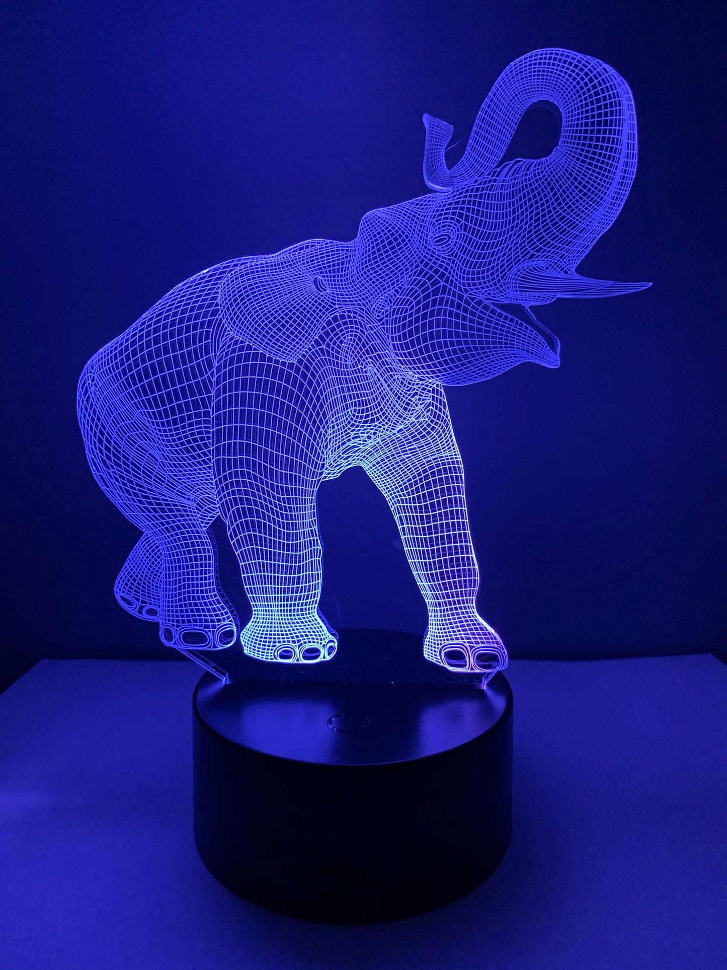 Lampe 3D DEL Éléphant