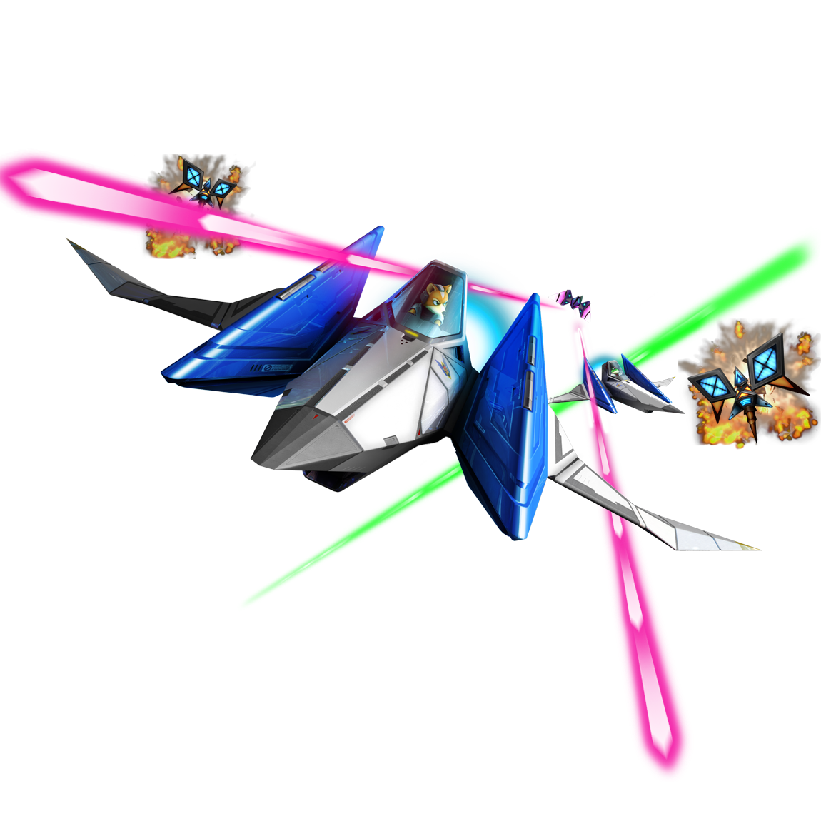 Autocollant pour tasse Starwing Star Fox (Starfox)